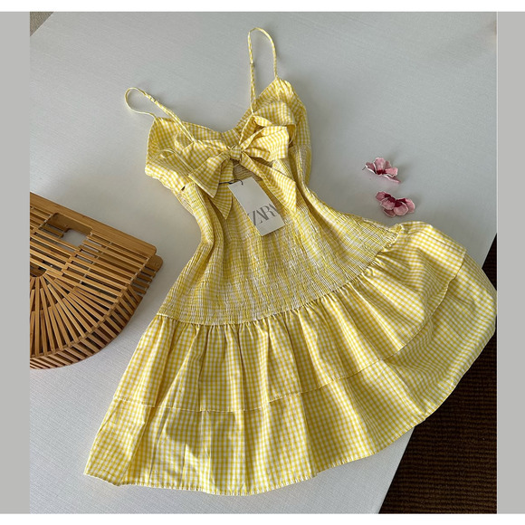 RARE!!! ZARA BLOGGER FAVE!!! Mini Dress with Spaghetti Straps NWT LAST ONE!!! - Picture 15 of 16